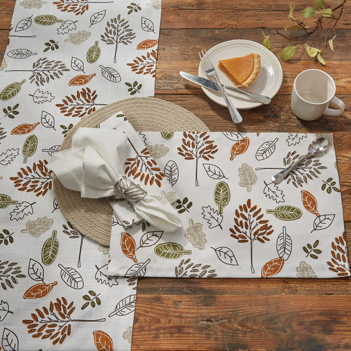 Falling Leaves Placemat Set • Coastal Compass Home Decor