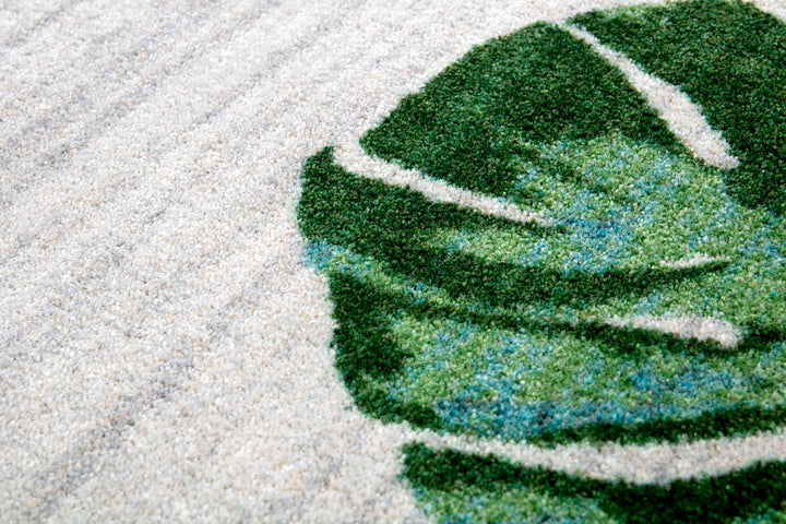 Monstera Leaves Rug • Coastal Compass Home Decor