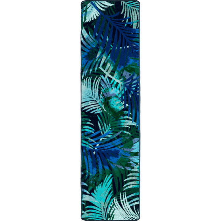 Palm Leaves Floor Runner - Coastal Compass Home Decor