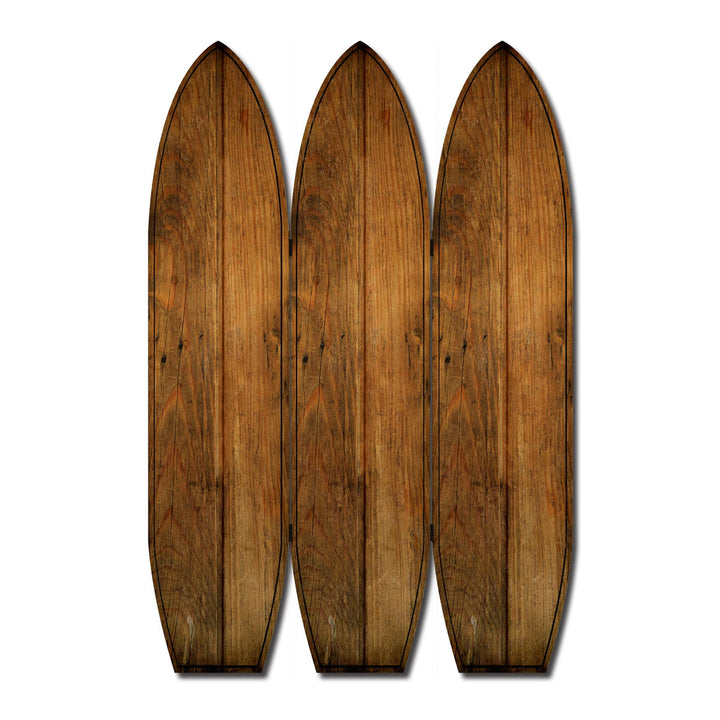 Brown Wood Coastal Surfboard Screen
