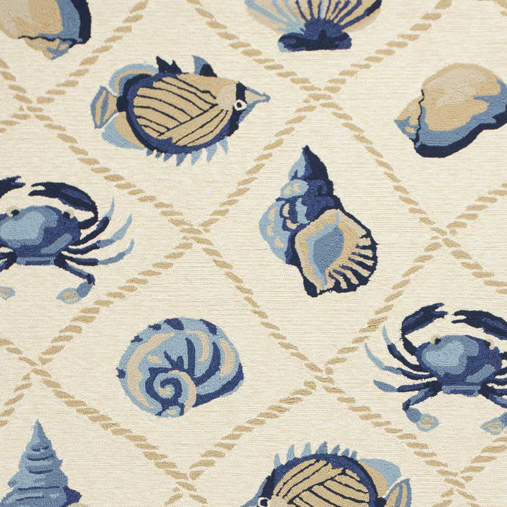 Sea Creature Area Rug | Coastal Compass Home Decor