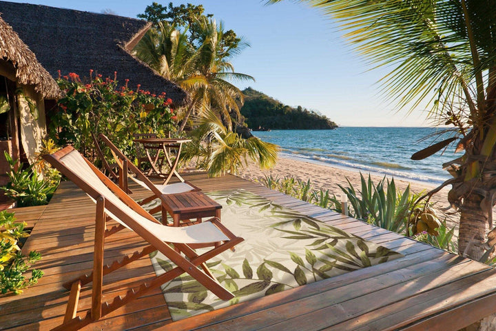 Leaf Sand Area Rug | Coastal Compass