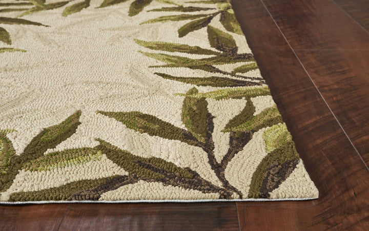 Leaf Sand Area Rug | Coastal Compass