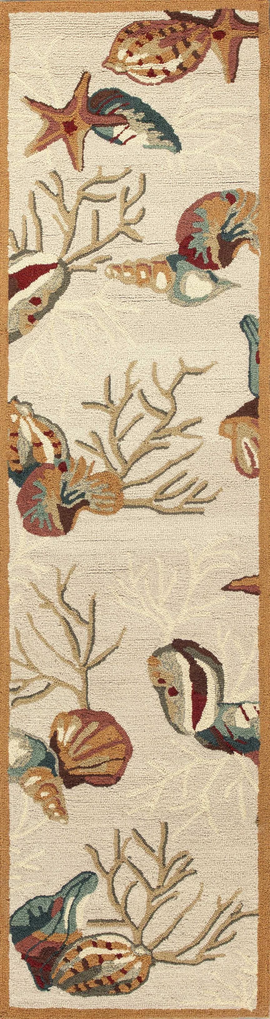 Coral Sand Runner Area Rug | Coastal Compass