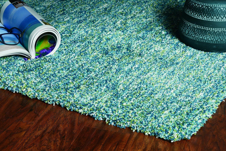 Sea Foam Shag Area Rug • Coastal Compass Home Decor