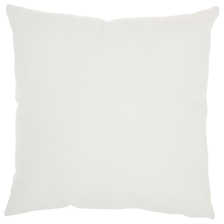 Blue and Ivory Tropical Leaves Throw Pillow