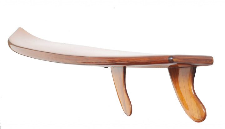 Half Surfboard Shelf - Natural Wood - 9" Long - Coastal Compass Home Decor