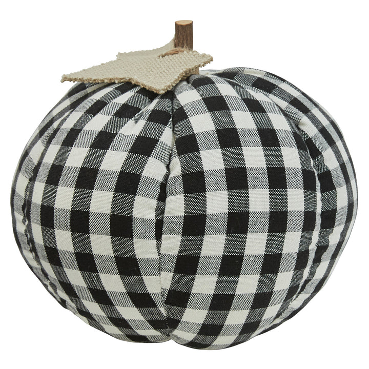 Black & Cream Plaid Pumpkins