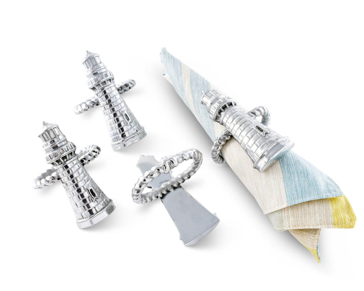 Lighthouse Napkin Ring | Coastal Compass Home Decor