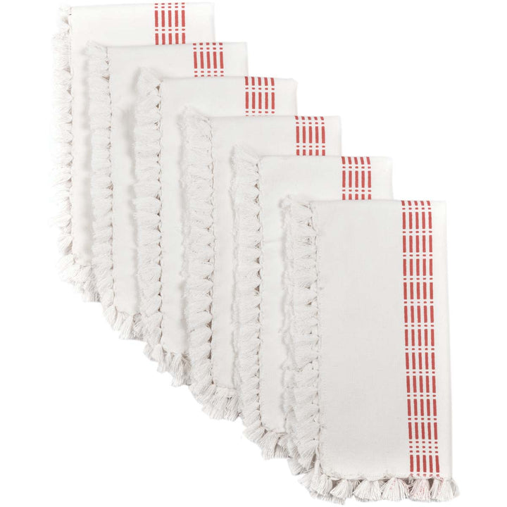 Madeline Red Napkin Set of 6