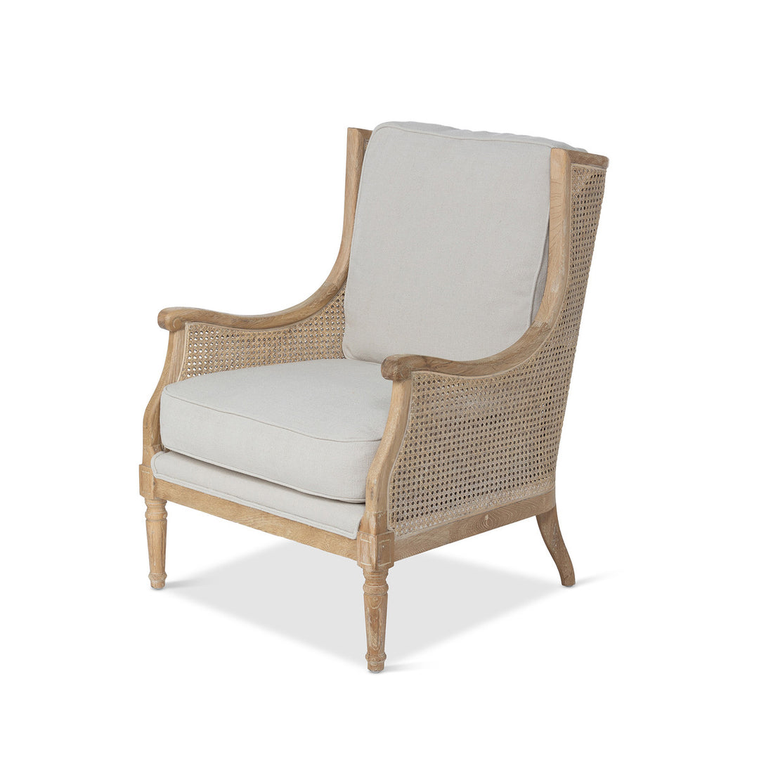 Marley Cane Back Wing Chair • Coastal Compass Home Decor