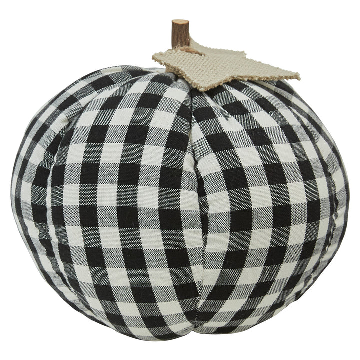 Black & Cream Plaid Pumpkins