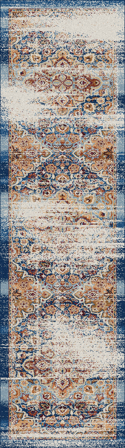 Montreal Blue & Orange Rug