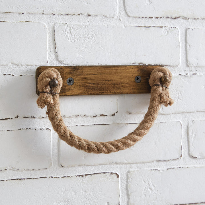 Nautical Rope Toilet Paper Holder • Coastal Compass Home Decor