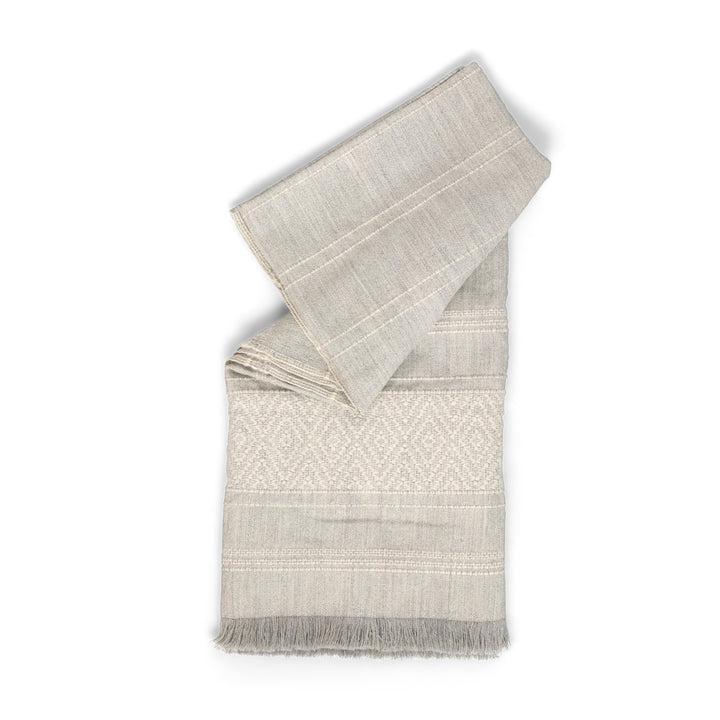 Neutral Diamond Pattern Alpaca Wool Throw Blanket • Coastal Compass Home Decor