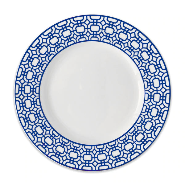 Bandon Garden Gate Rimmed Dinner Plate • Coastal Compass Home Decor