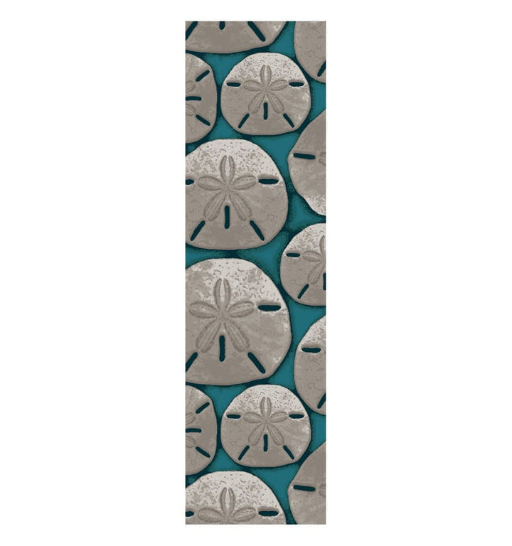 Ocean Treasure Sand Dollar Floor Runner - Made in the USA - The Coastal Compass Home Decor