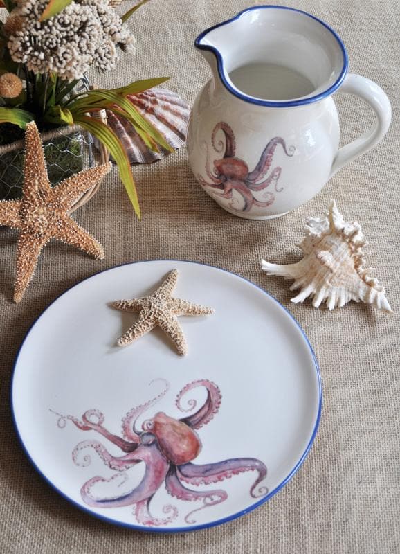 Octopus Platter & Pitcher | Coastal Compass
