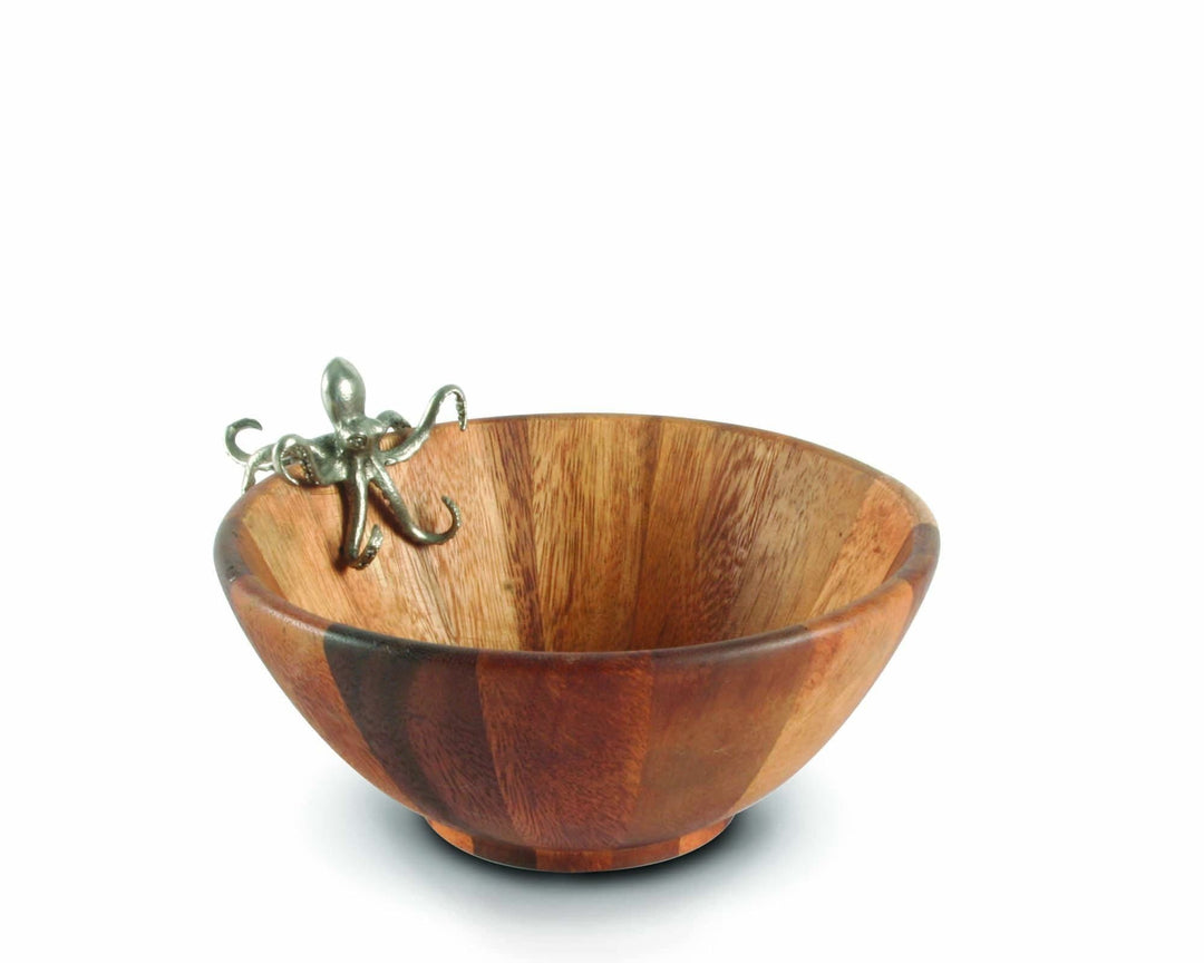 Octopus Single Serve Salad Bowl - Coastal Compass Home Decor