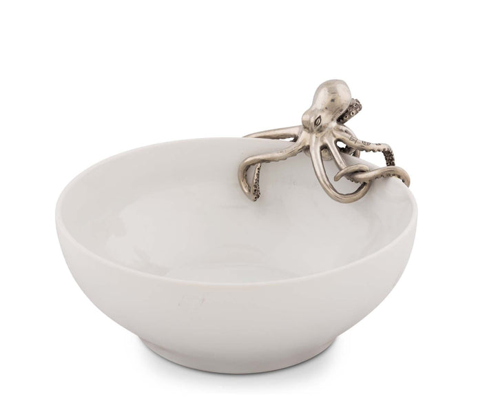 Large Stoneware Octopus Serving Bowl - Coastal Compass Home Decor