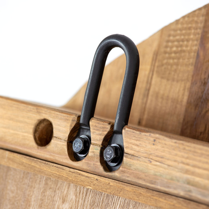 Natural Pine Window Frame Mirror • Coastal Compass Home Decor