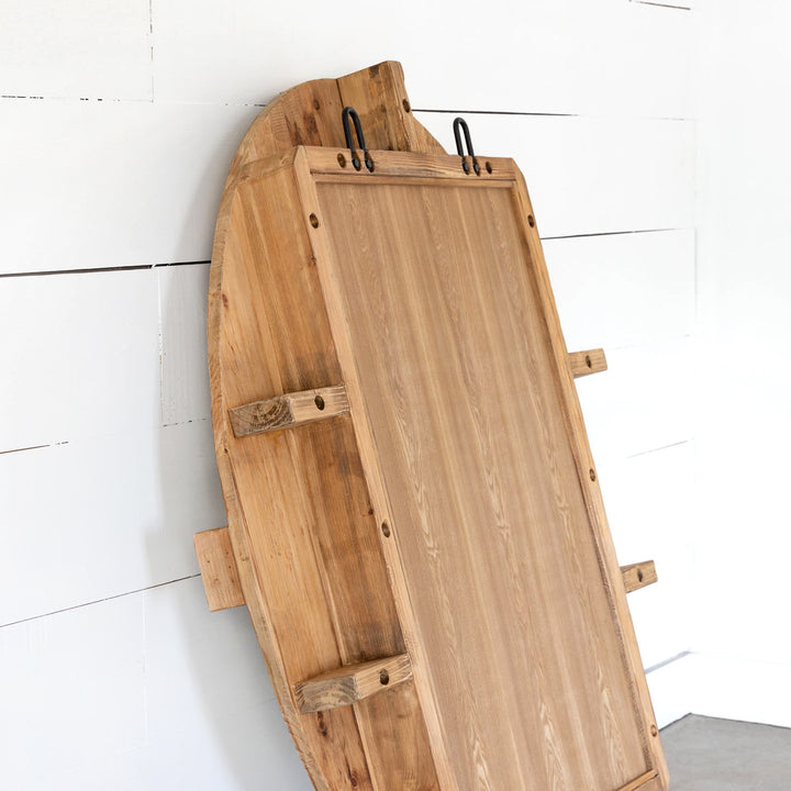 Natural Pine Window Frame Mirror • Coastal Compass Home Decor