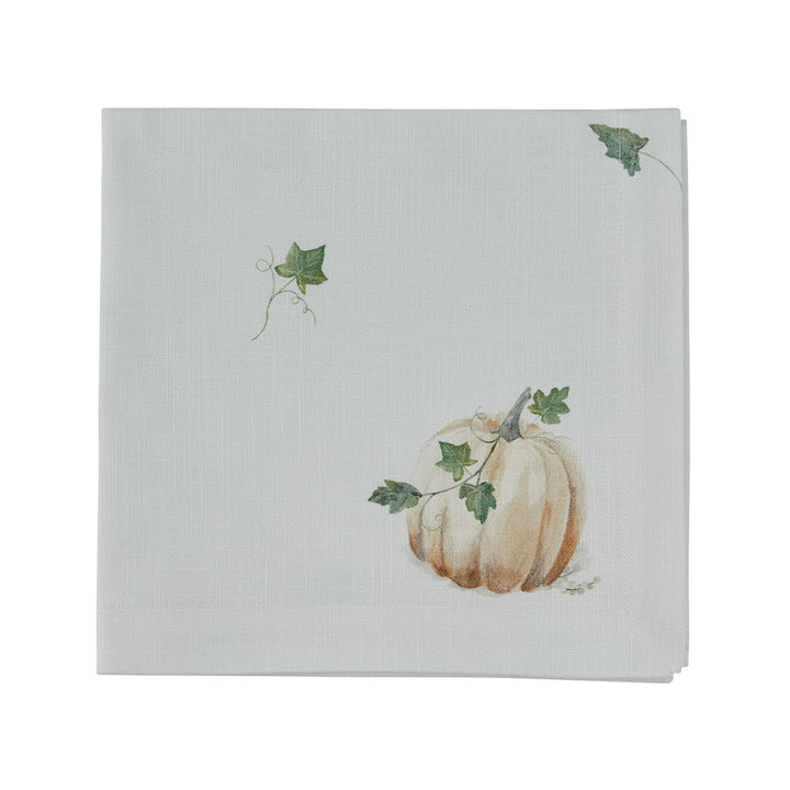 Pumpkin Watercolor Napkin Set • Coastal Compass Home Decor