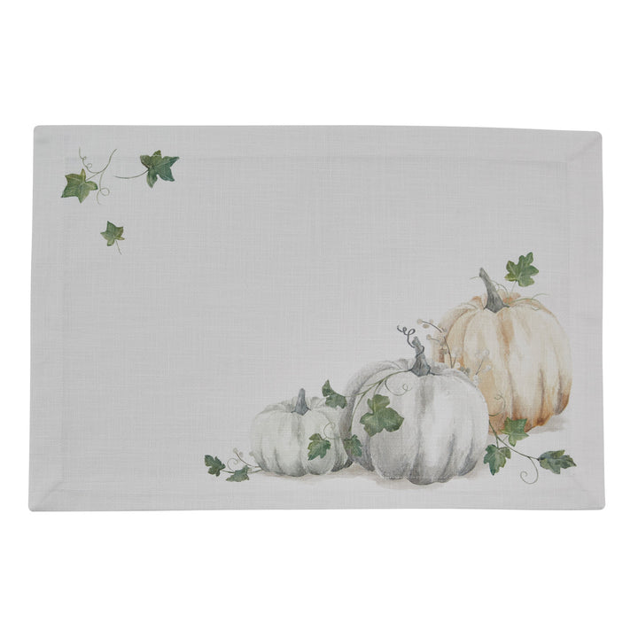 Pumpkin Watercolor Placemat Set • Coastal Compass Home Decor