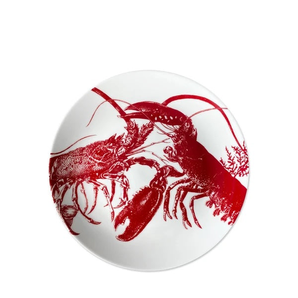 Red Lobster Salad Plate | Coastal Compass Home Decor