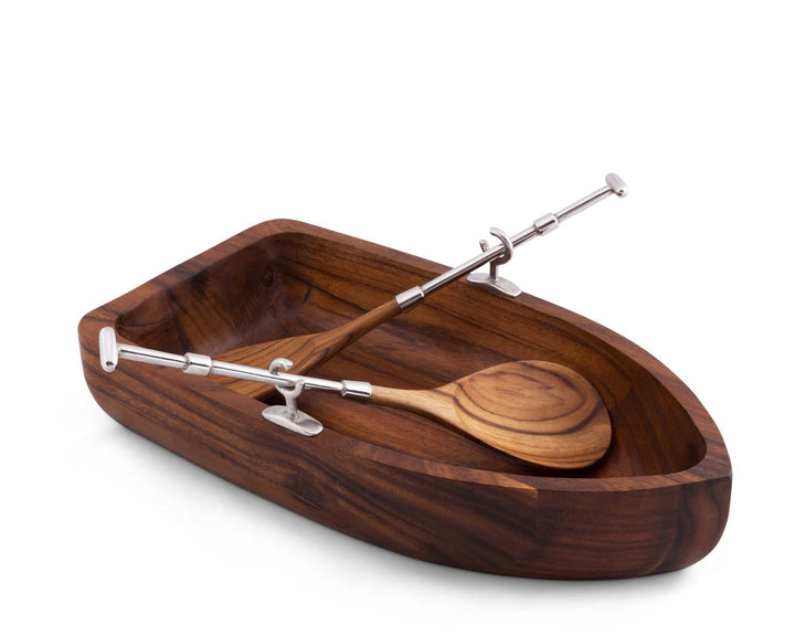 Row Boat Salad Serving Bowl - The Coastal Compass Home Decor