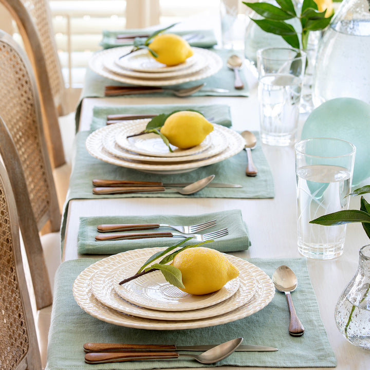 Sage Green Linen Placemat Set/6 • Coastal Compass Home Decor