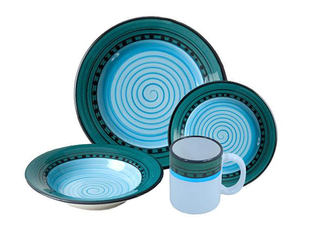 Blue/Green Carousel Mug • Coastal Compass Home Decor
