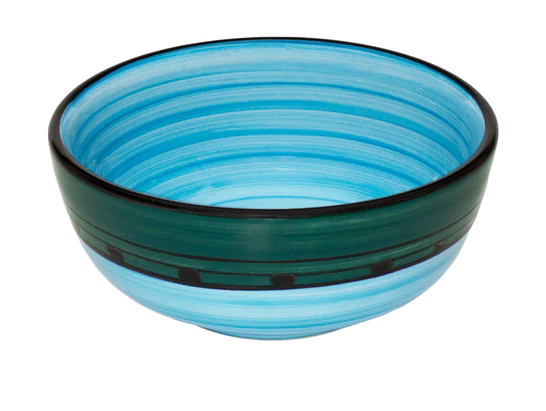Blue/Green Carousel Everyday Bowl • Coastal Compass Home Decor