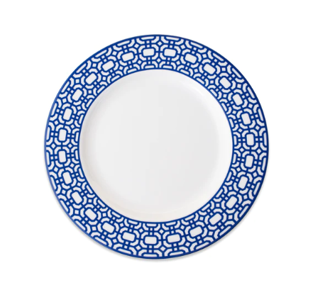 Bandon Garden Gate Rimmed Salad Plate • Coastal Compass Home Decor