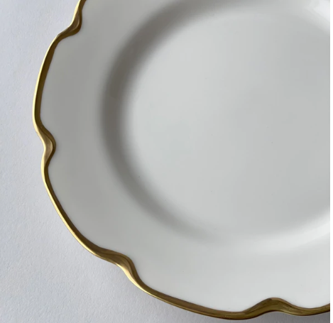 Gold Grace Buffet Plate • Coastal Compass Home Decor