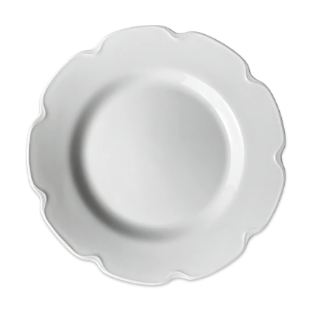 White Grace Buffet Plate • Coastal Compass Home Decor