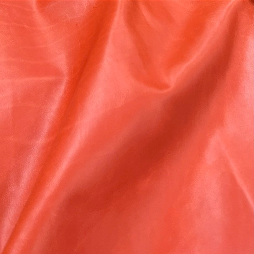 Beaumont Orange Leather • Coastal Compass Home Decor