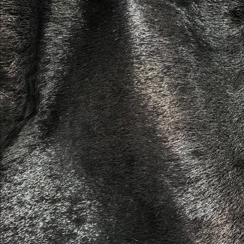 Acid Wash Black/Silver Shimmer Cowhide • Coastal Compass Home Decor