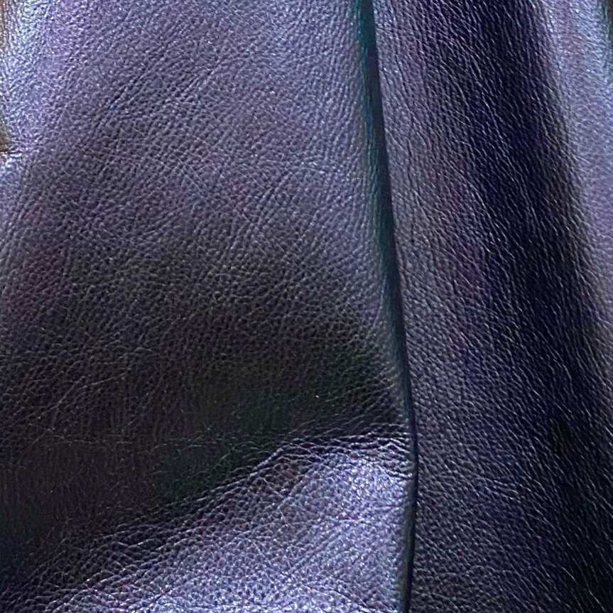 Rio Sapphire Metallic Leather • Coastal Compass Home Decor