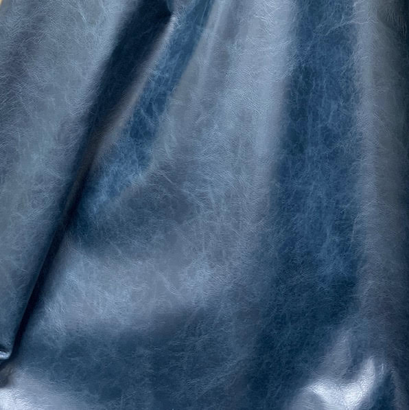 Lavish Navy Leather • Coastal Compass Home Decor