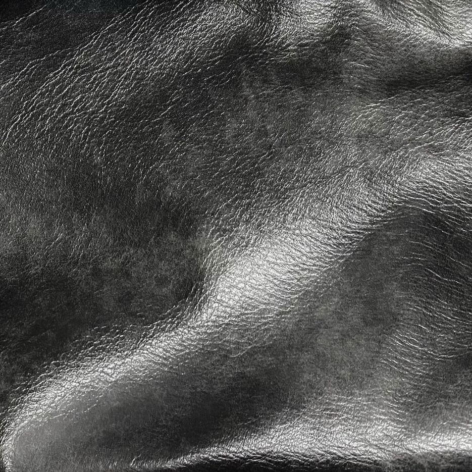 Lustrous Steel Leather • Coastal Compass Home Decor
