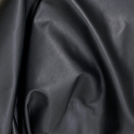 Uptown Jet Black Leather • Coastal Compass Home Decor