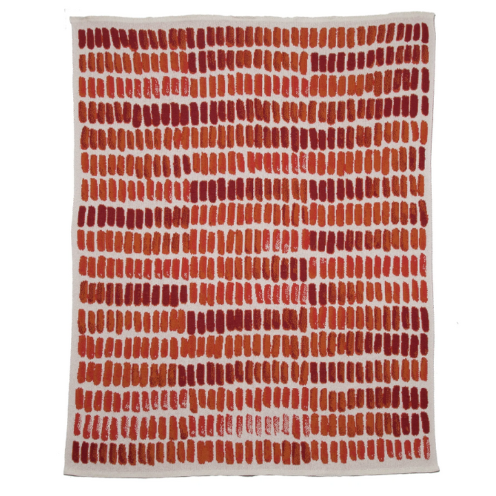 Eco Watercolor Throw Blanket • Coastal Compass Home Decor