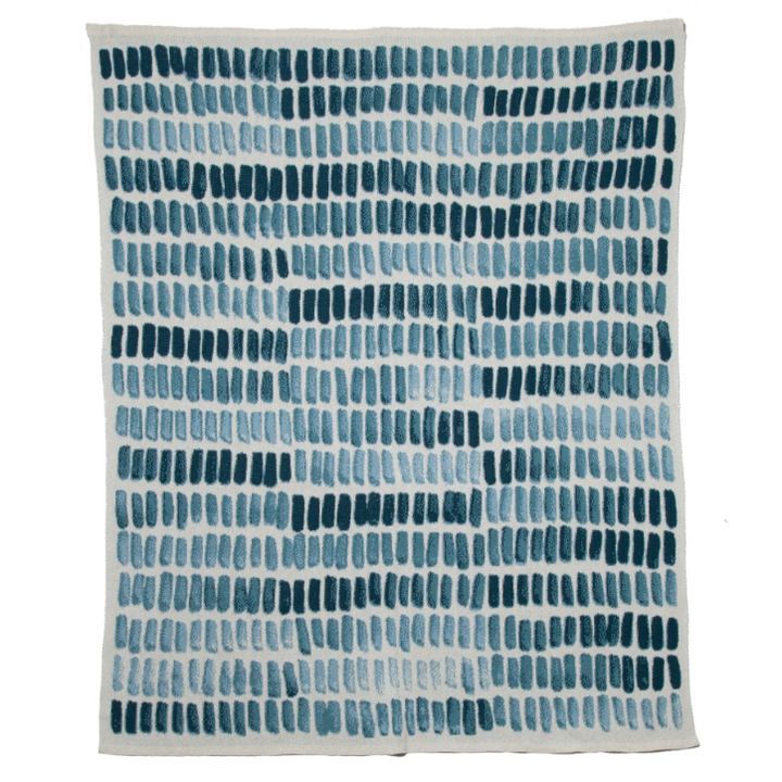 Eco Watercolor Throw Blanket • Coastal Compass Home Decor
