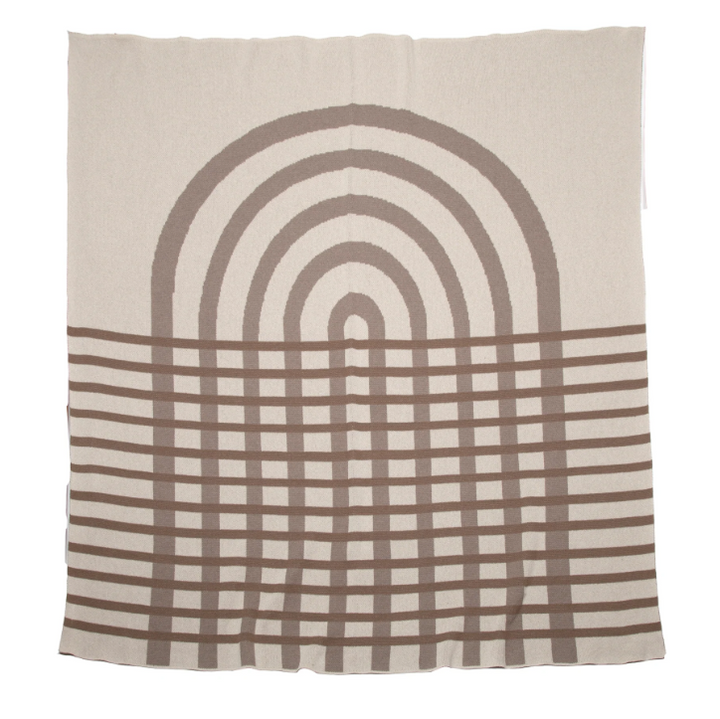 Eco Arches Throw Blanket • Coastal Compass Home Decor