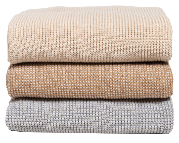 Eco Wool Cardigan Throw Blanket • Coastal Compass Home Decor