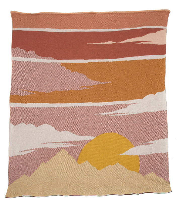 Eco Indoor/Outdoor Sunset Throw Blanket