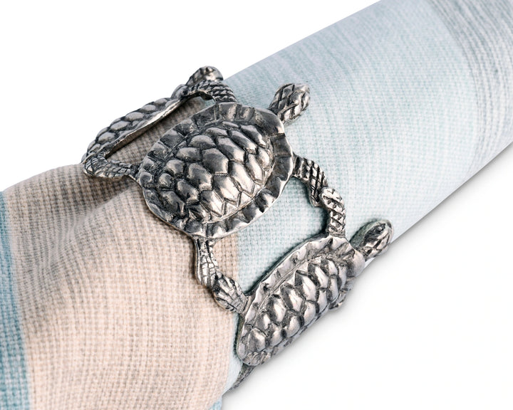 Sea Turtle Napkin Rings • Coastal Compass Home Decor