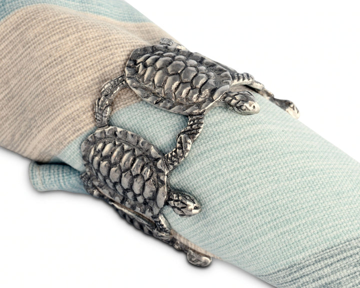 Sea Turtle Napkin Rings • Coastal Compass Home Decor
