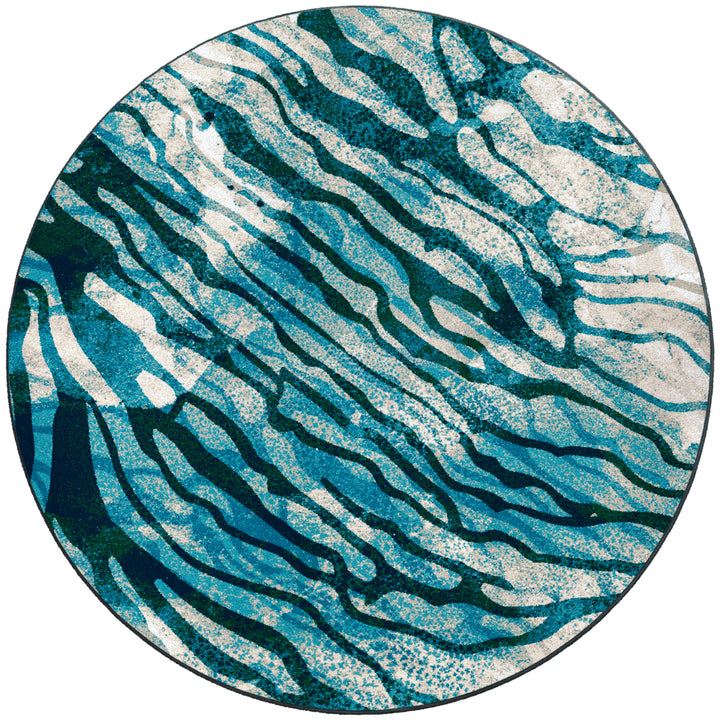 Sea Dive Round Rug - Coastal Compass Home Decor